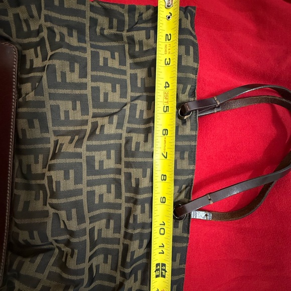 Designer Patterned Tote Bag - Black and Brown - Picture 14 of 16